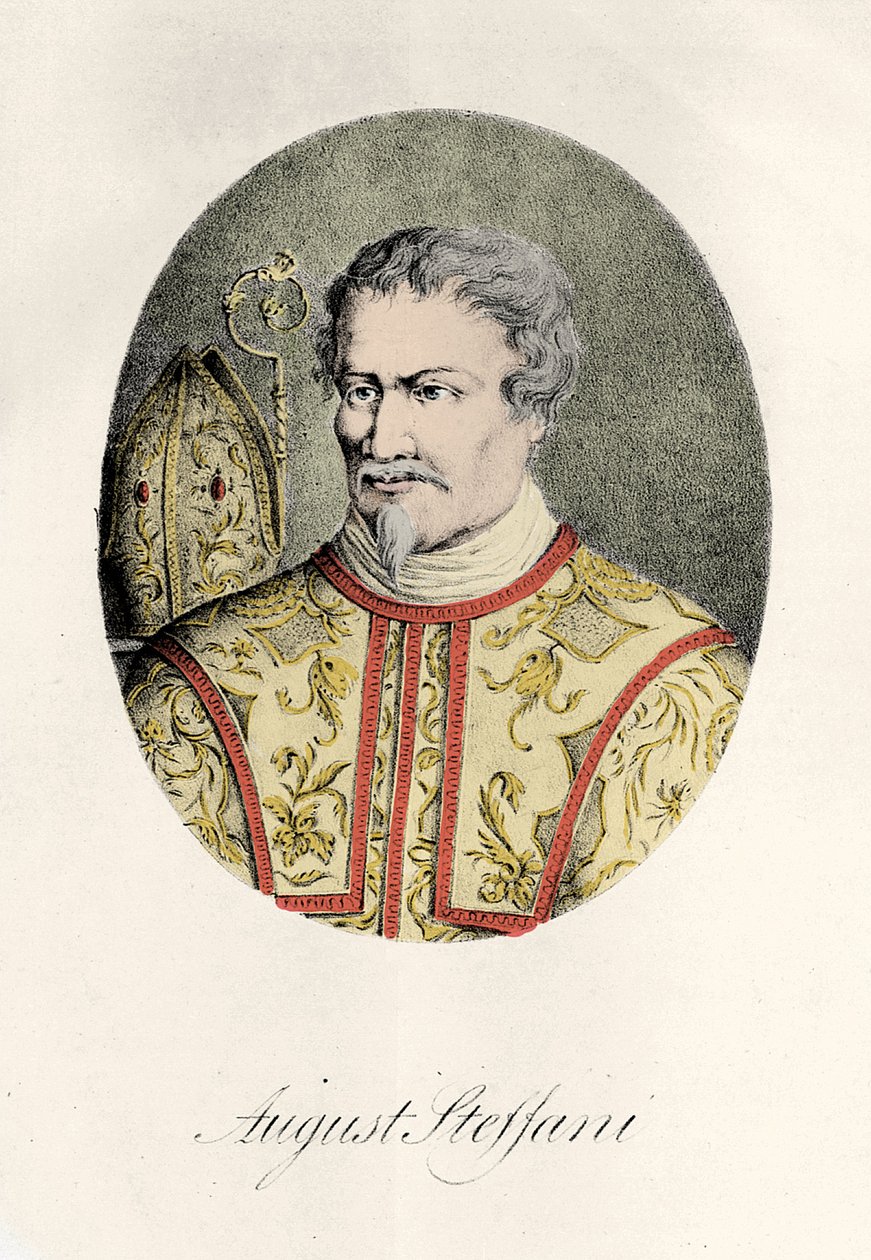 Agostino Steffani (1654-1728) 意大利作曲家雕刻 1856 作者 未知艺术家