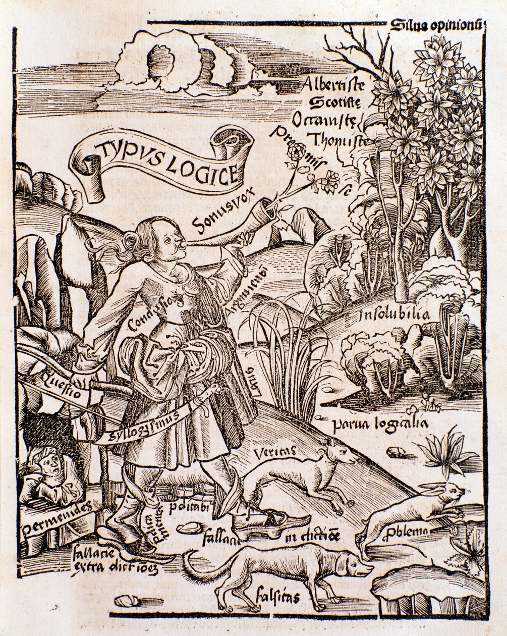Gregor Reisch的《Margarita philosophica》中的逻辑寓言(1508年) 作者 未知艺术家
