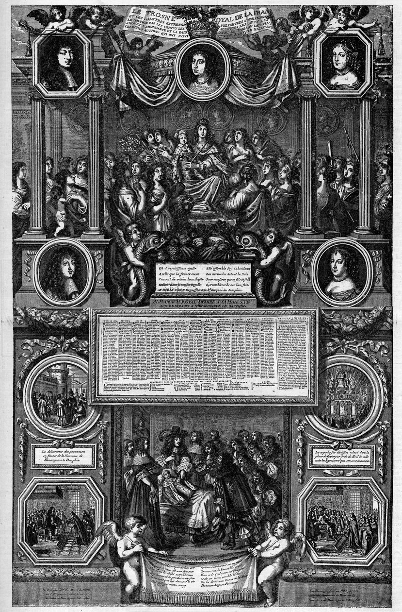 1682年的年鉴，代表着王储的诞生（法兰西的路易，被称为大王储 作者 未知艺术家