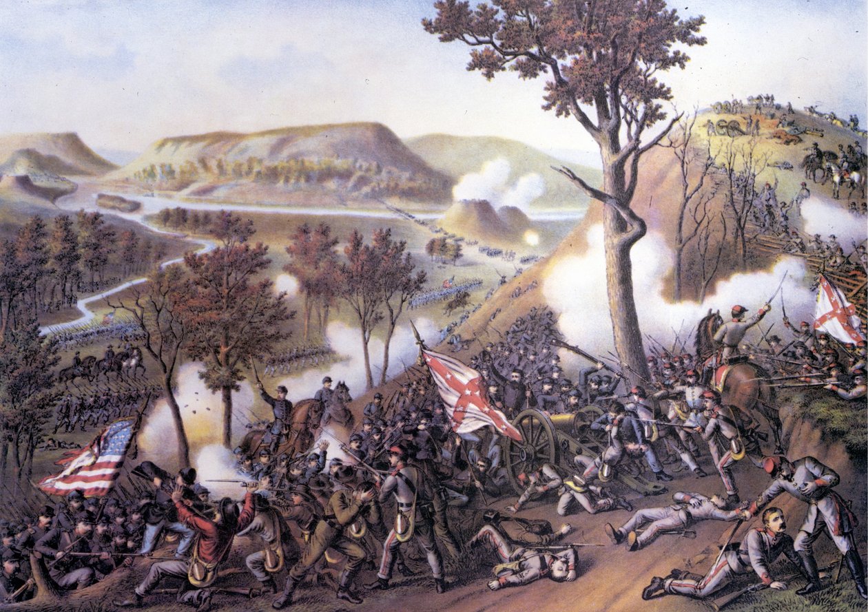 美国内战（1861 - 1865）：传教士岭围城战，11 月 25 日 作者 未知艺术家