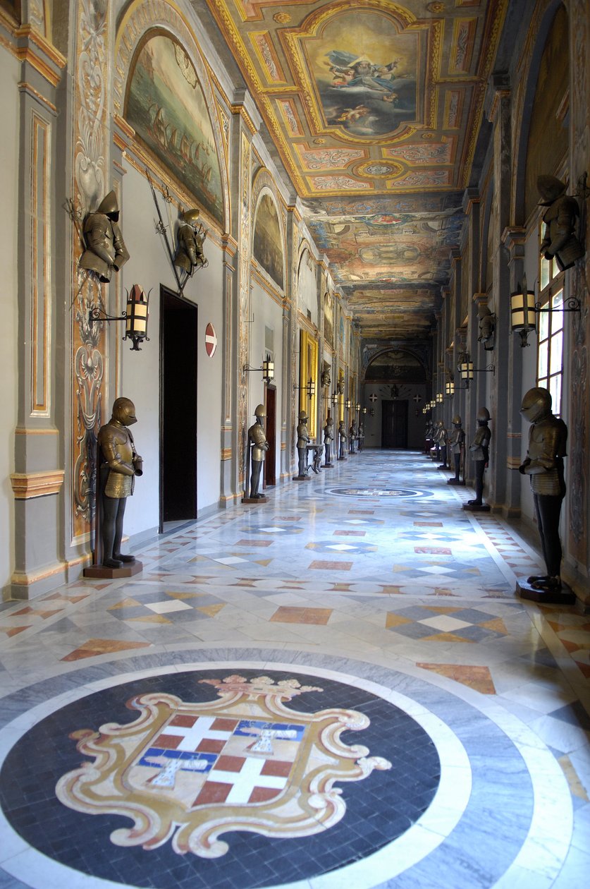 建筑：马耳他瓦莱塔 (La Valletta) 马耳他勋章大师宫殿的景色（照片） 作者 未知艺术家