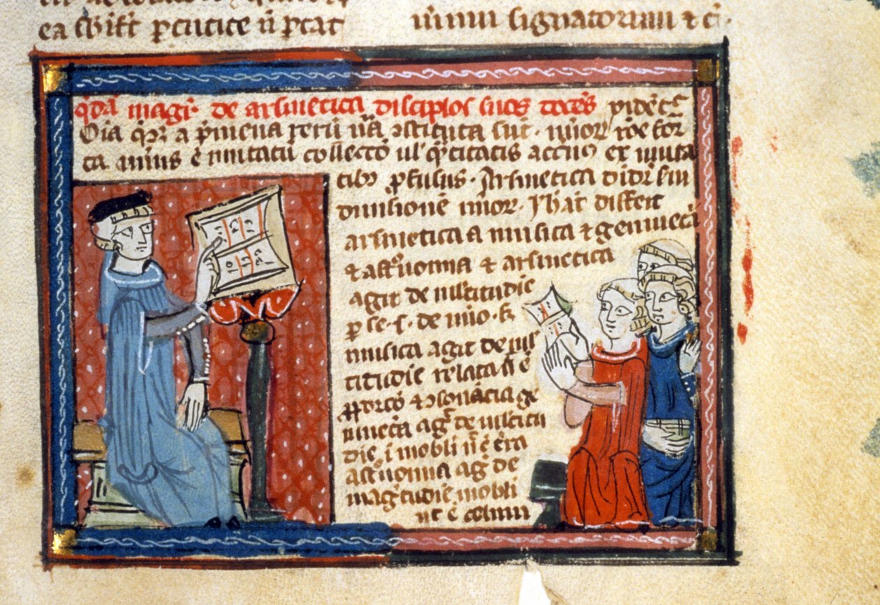 Arithmetic Course - Illuminure of the Middle Ages (ref.418 作者 未知艺术家