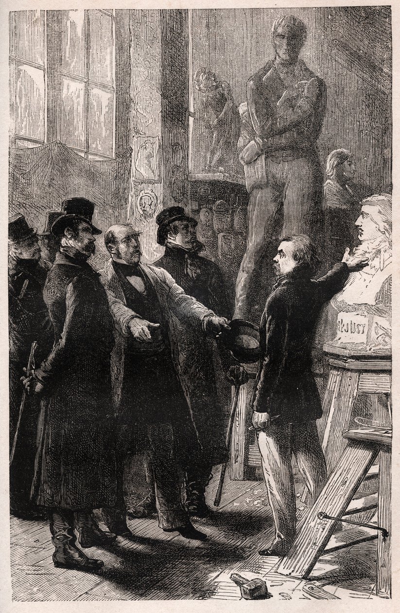 1851年12月2日政变后，Pierre-Jean David dit Pierre Jean David d