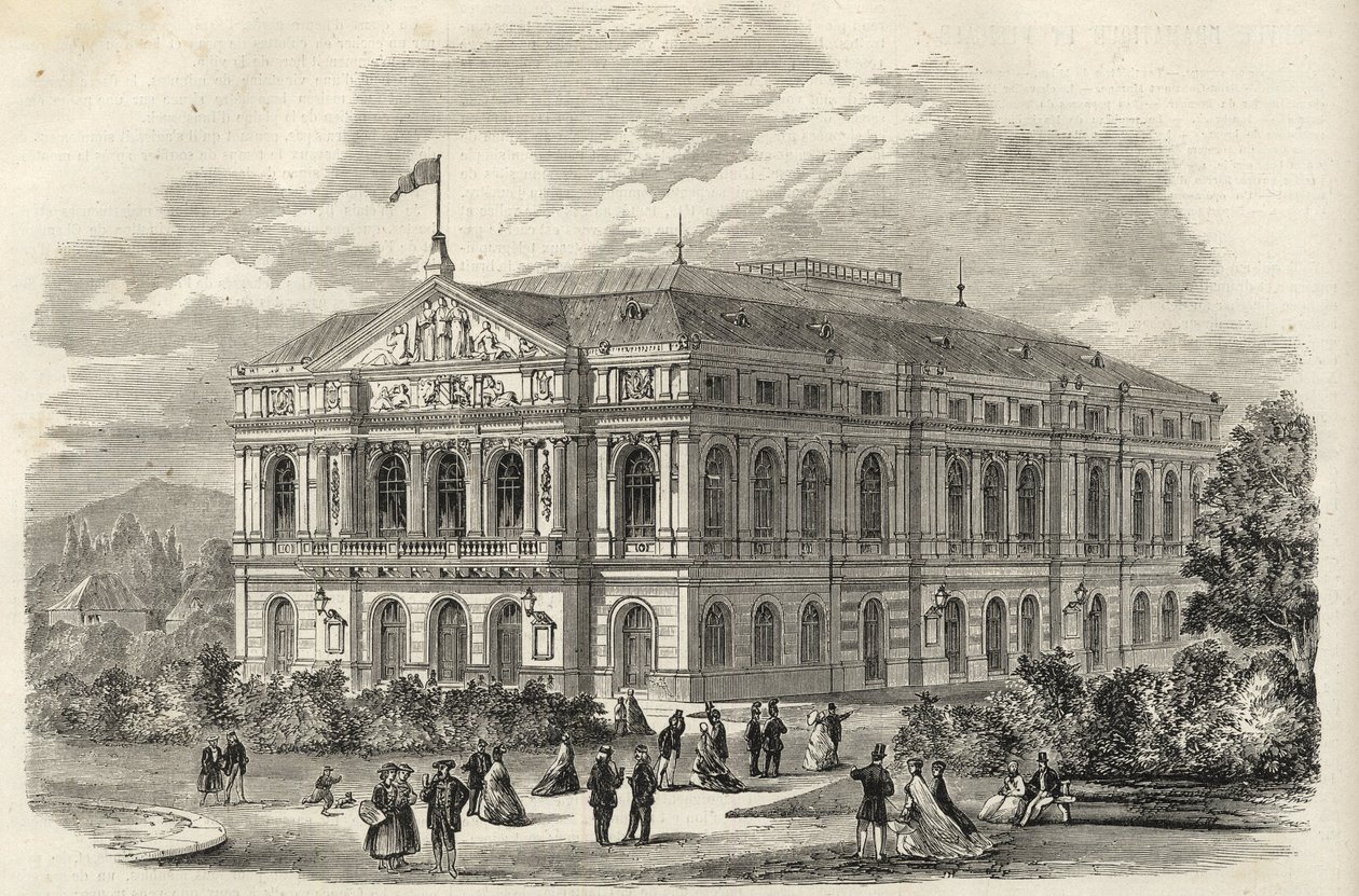 德国巴登巴登（Baden-Baden）--巴登剧院--1867年 作者 未知艺术家