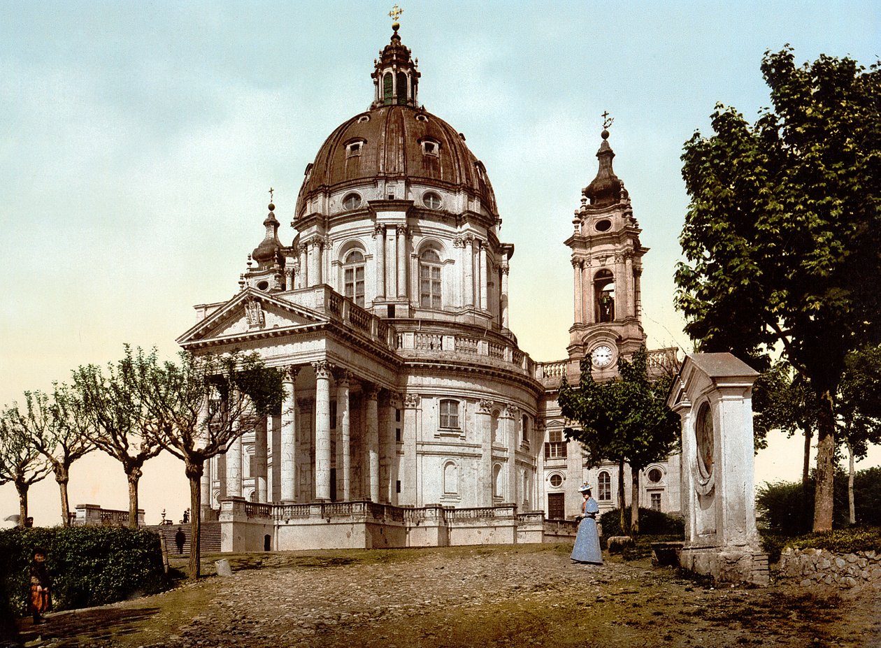 1890年，意大利都灵（Torino）的Superga大教堂（Basilica della Superga）。 作者 未知艺术家