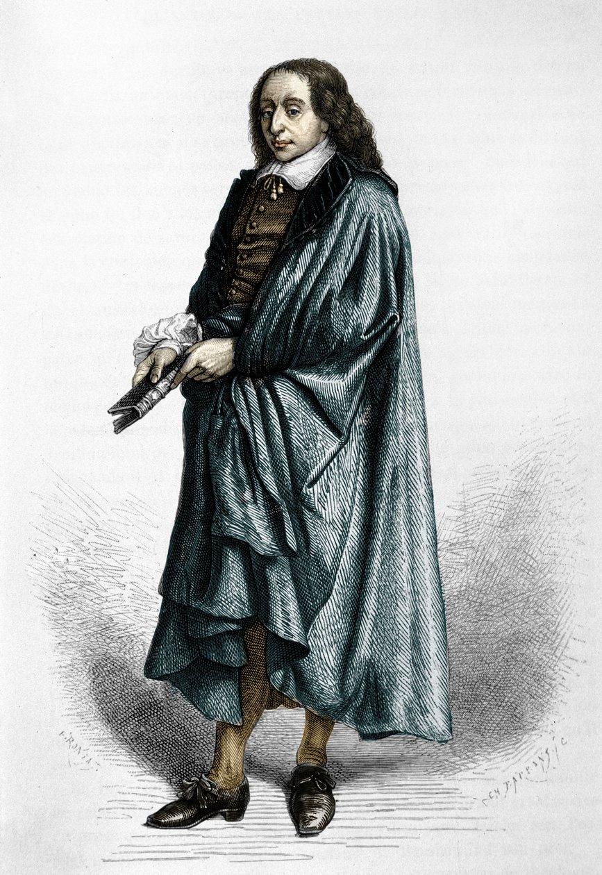 Blaise Pascal (1623-1662)，法国数学家、物理学家和作家。 作者 未知艺术家