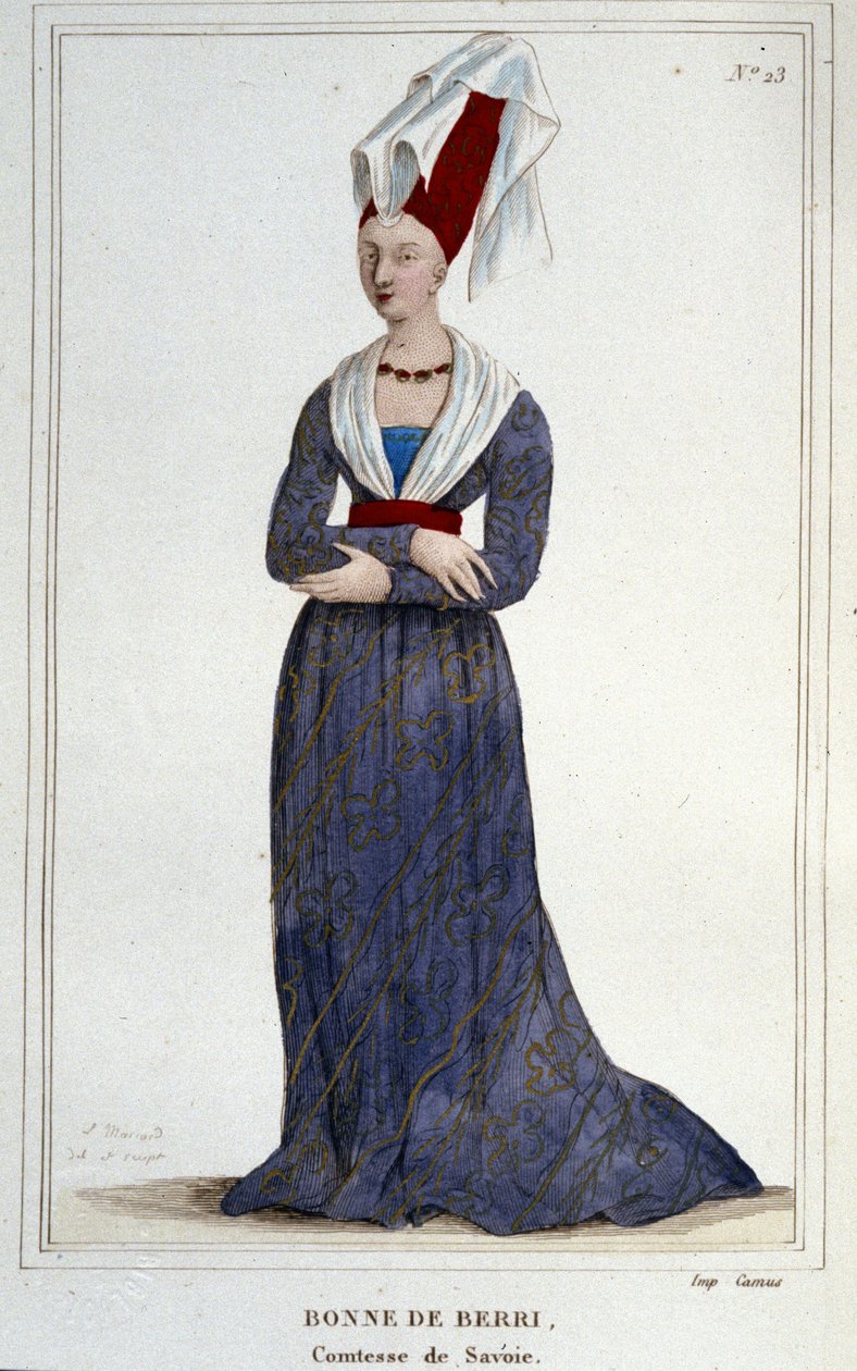 Bonne de Berry (1365-1435)。 萨伏依伯爵夫人。 作者 未知艺术家
