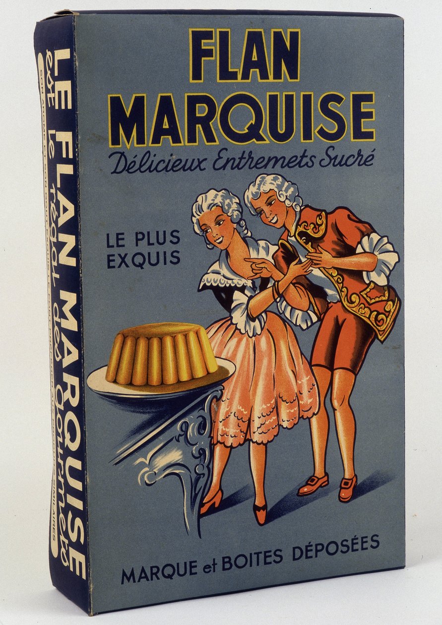 盒装产品 "Flan Marquise:美味的甜点心"，未注明日期，19世纪 作者 未知艺术家