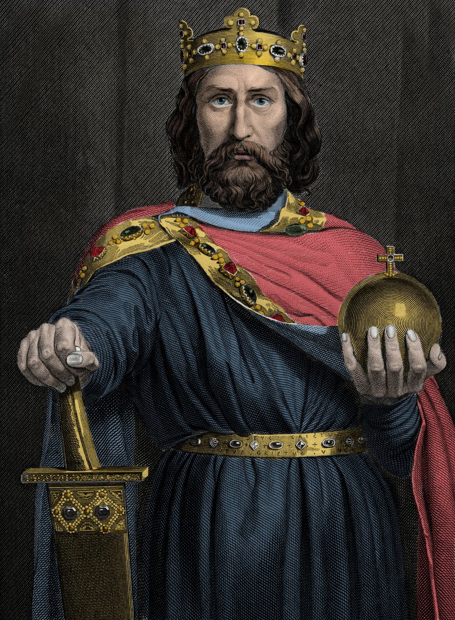 查理曼 (Charles I said the Great, Carolus Magnus, 742-814), 法兰克国王 - 查尔斯大帝, 法兰克国王 作者 未知艺术家