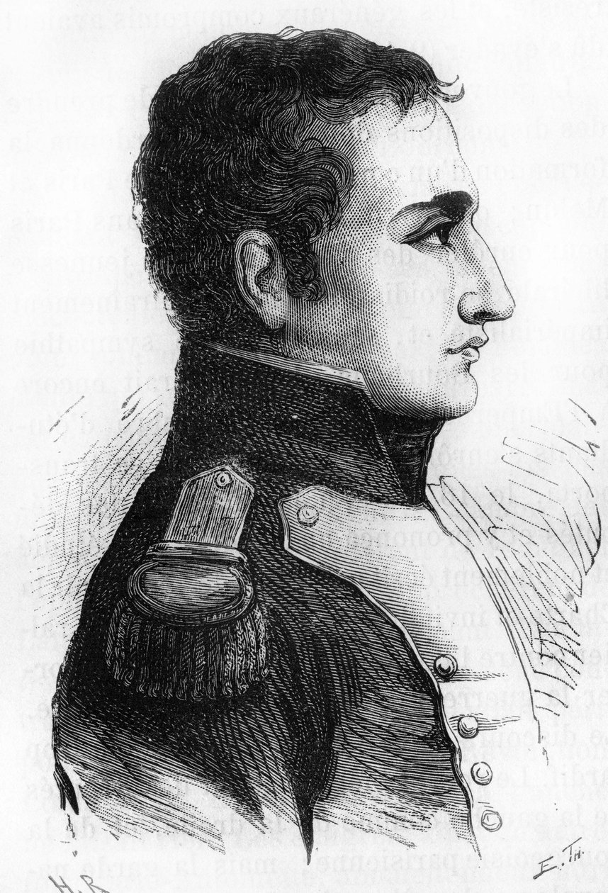 查尔斯-安热莉克-弗朗索瓦-胡谢-德-拉贝多伊尔。(1786-1815).拿破仑阵营的元帅，阵营副官，法国的贵族。 作者 未知艺术家