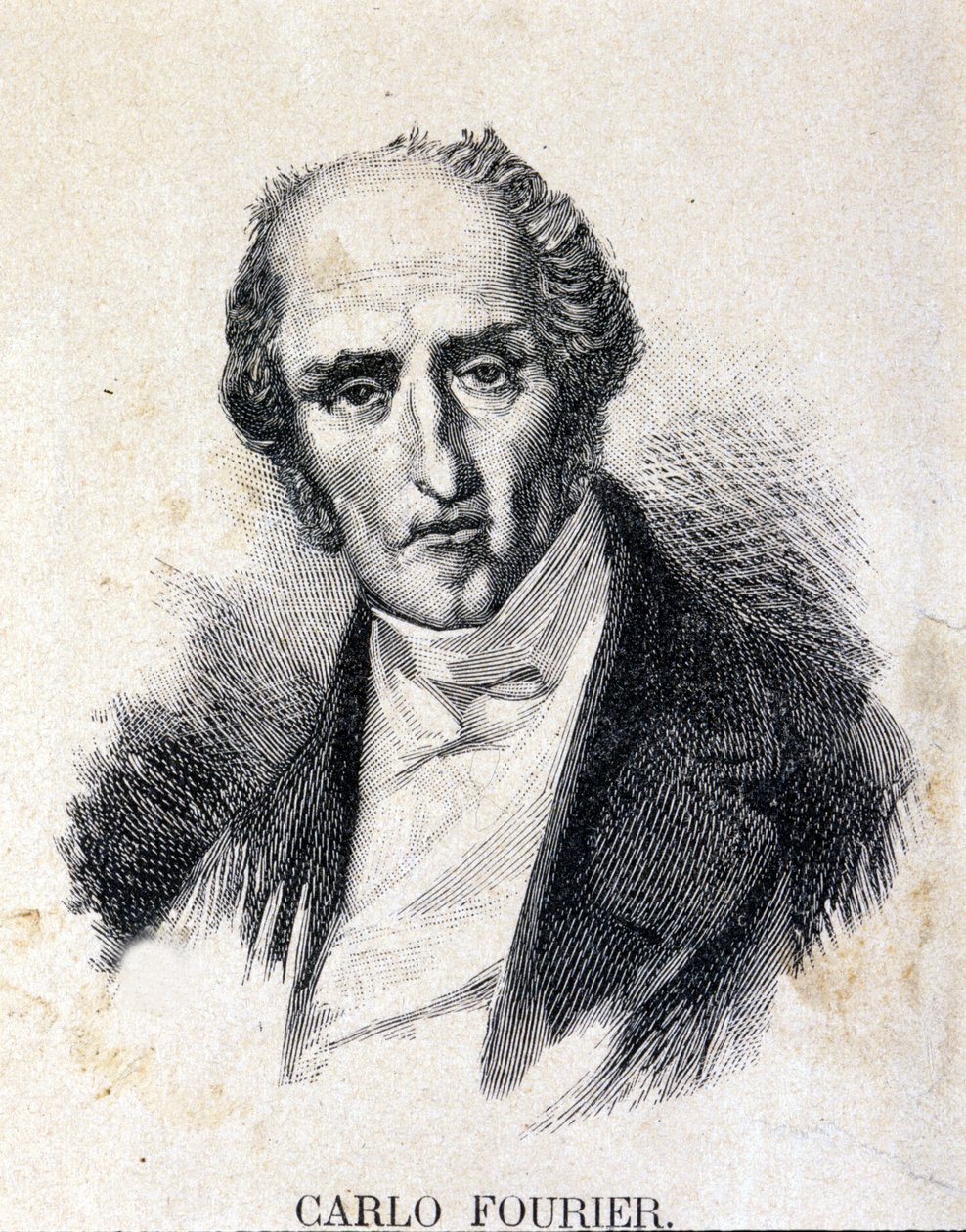 Charles Fourier (1772-1837)，法国哲学家和经济学家。 作者 未知艺术家