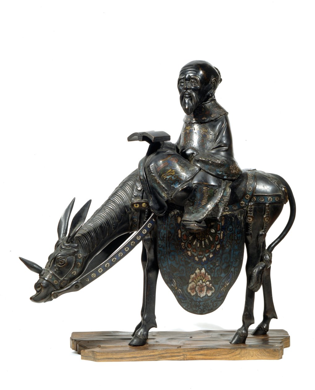Chinese philosopher Lao Tseu (Lao Zi or Lao-Tseu or Lao-Zi) Chinese philosopher, has donkey. Figurine 作者 未知艺术家