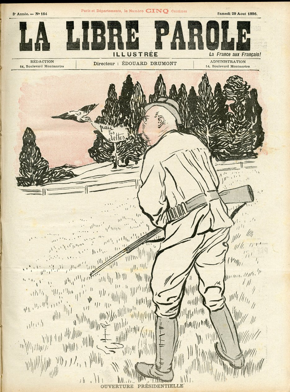 La Libre parole illustree" 封面 作者 未知艺术家