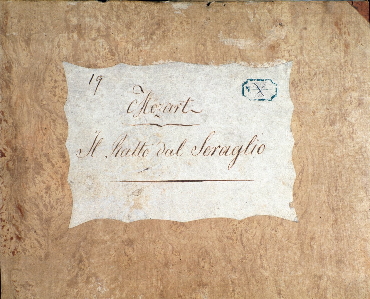 Die Entfuhrung aus dem Serail 的总谱封面，莫扎特歌剧，利希滕塔尔版 (1838) 作者 未知艺术家