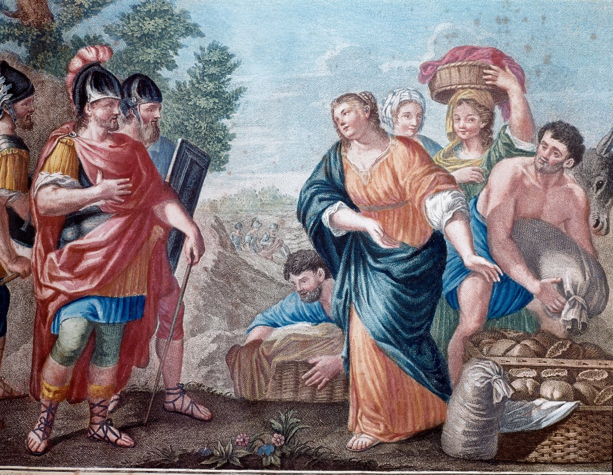David et Abigail (Abigael, Abigal) 19 世纪米兰版画，私人收藏 作者 未知艺术家