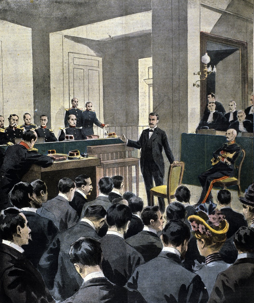德雷福斯案：乔治-皮夸特中校（1854-1914）在作家埃米尔-左拉的审判中的证词（在J