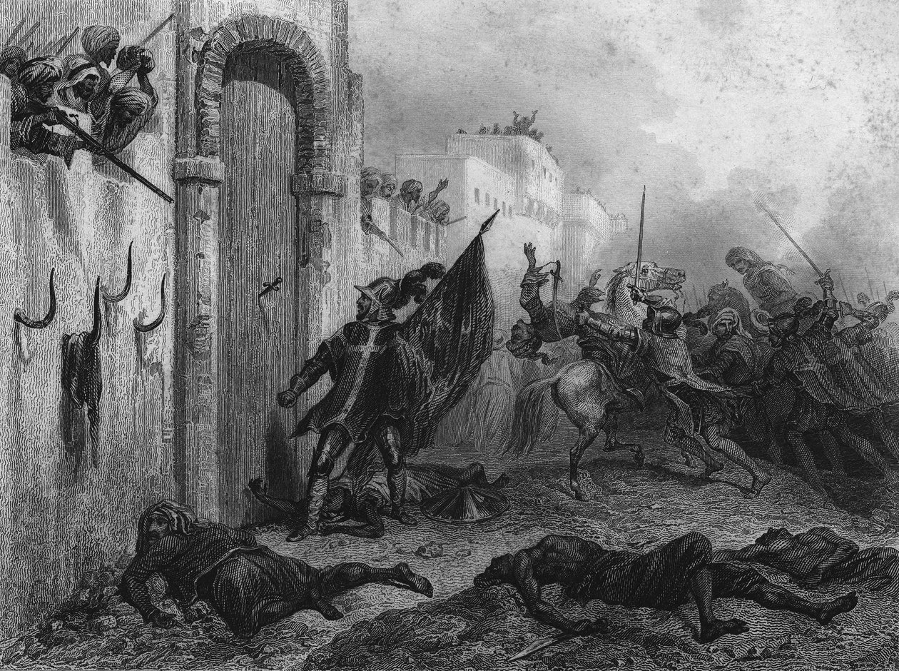 1541年10月查理五世围攻阿尔及尔期间，法国的马耳他骑士彭斯-德-巴拉格尔爵士将他的匕首插在Bab-Azoun门上，说："我们会回来的。"我们会回来的"。在Leon Galibert的 "L