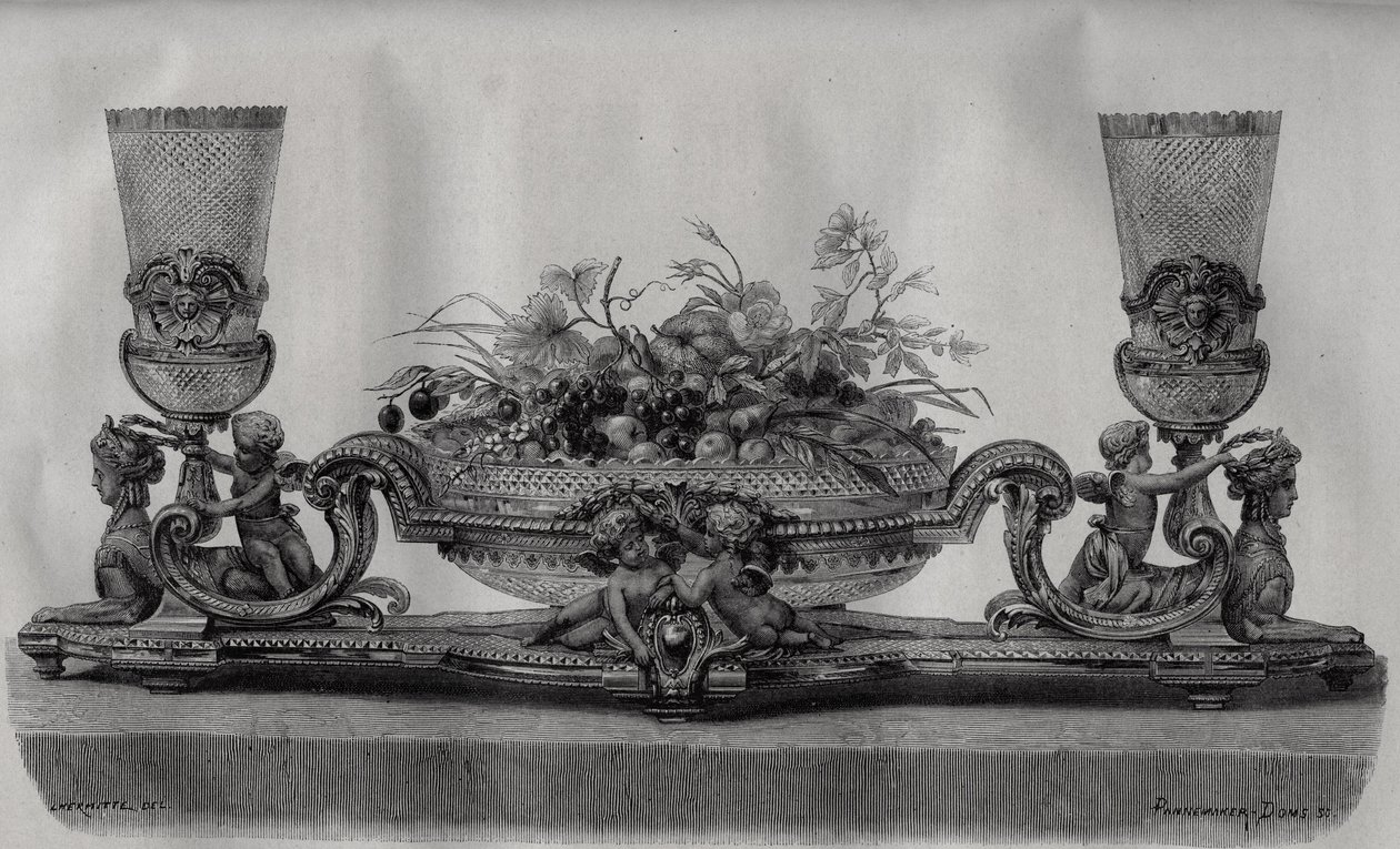 特别是来自 Baccarat 工厂的水晶——雕刻在 Louis Figuier 的“Les Merveilles de l