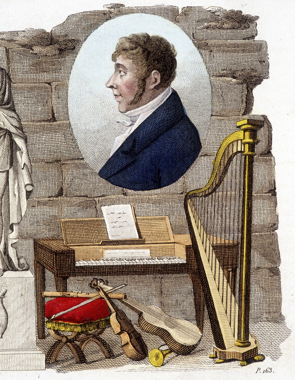 Etienne Mehul，法国作曲家和管风琴家（1763-1817）。 作者 未知艺术家