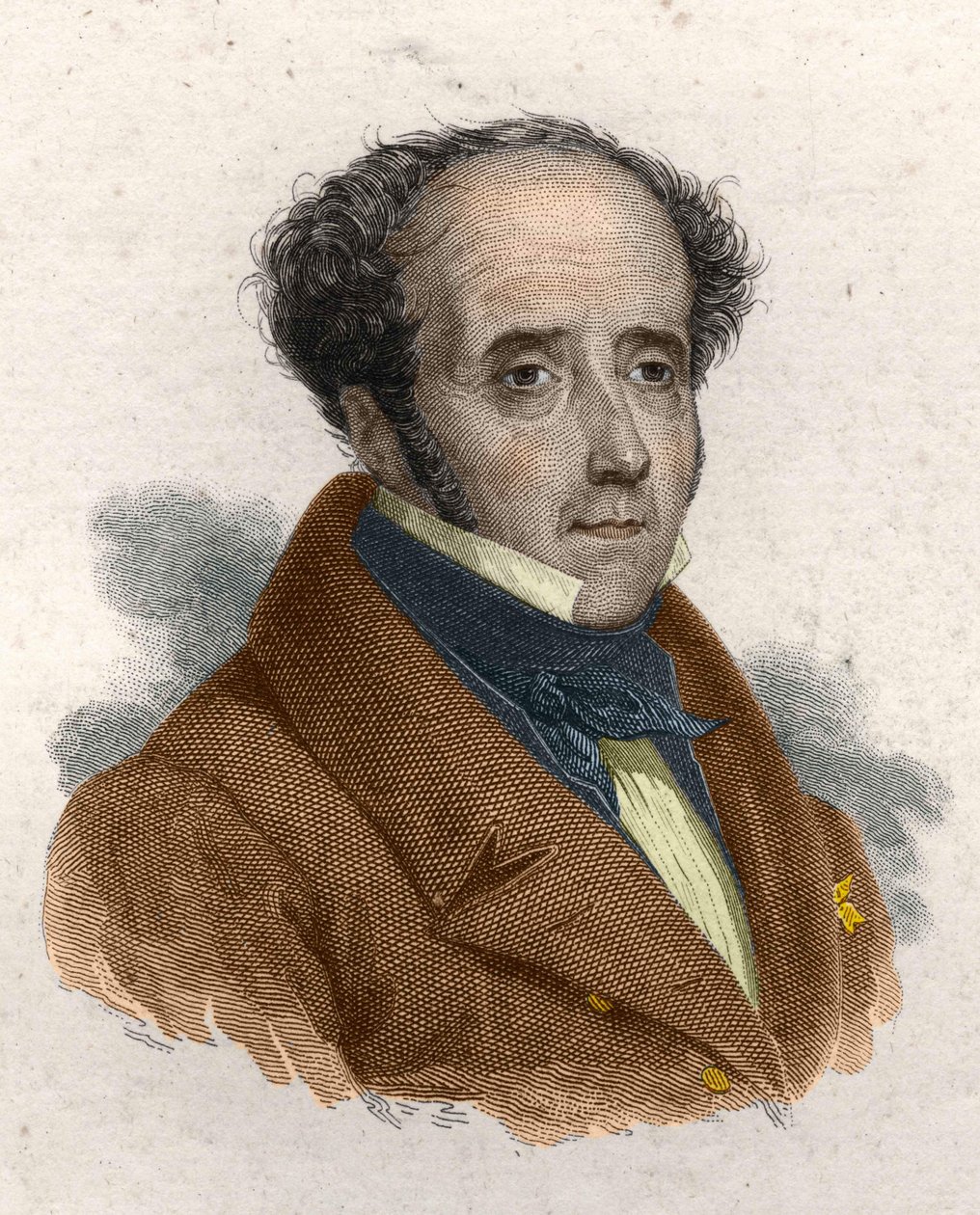 弗朗索瓦-雷内-德-夏多布里昂 (Saint Malo 1768 - Paris 1848) 作者 未知艺术家