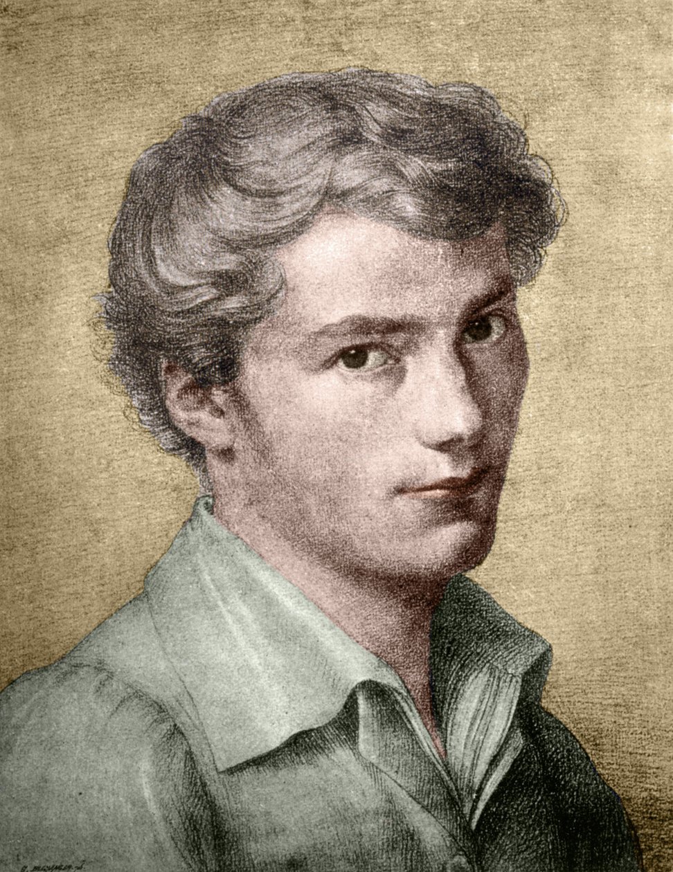 Franz Schubert (1797 - 1828) young. 作者 未知艺术家