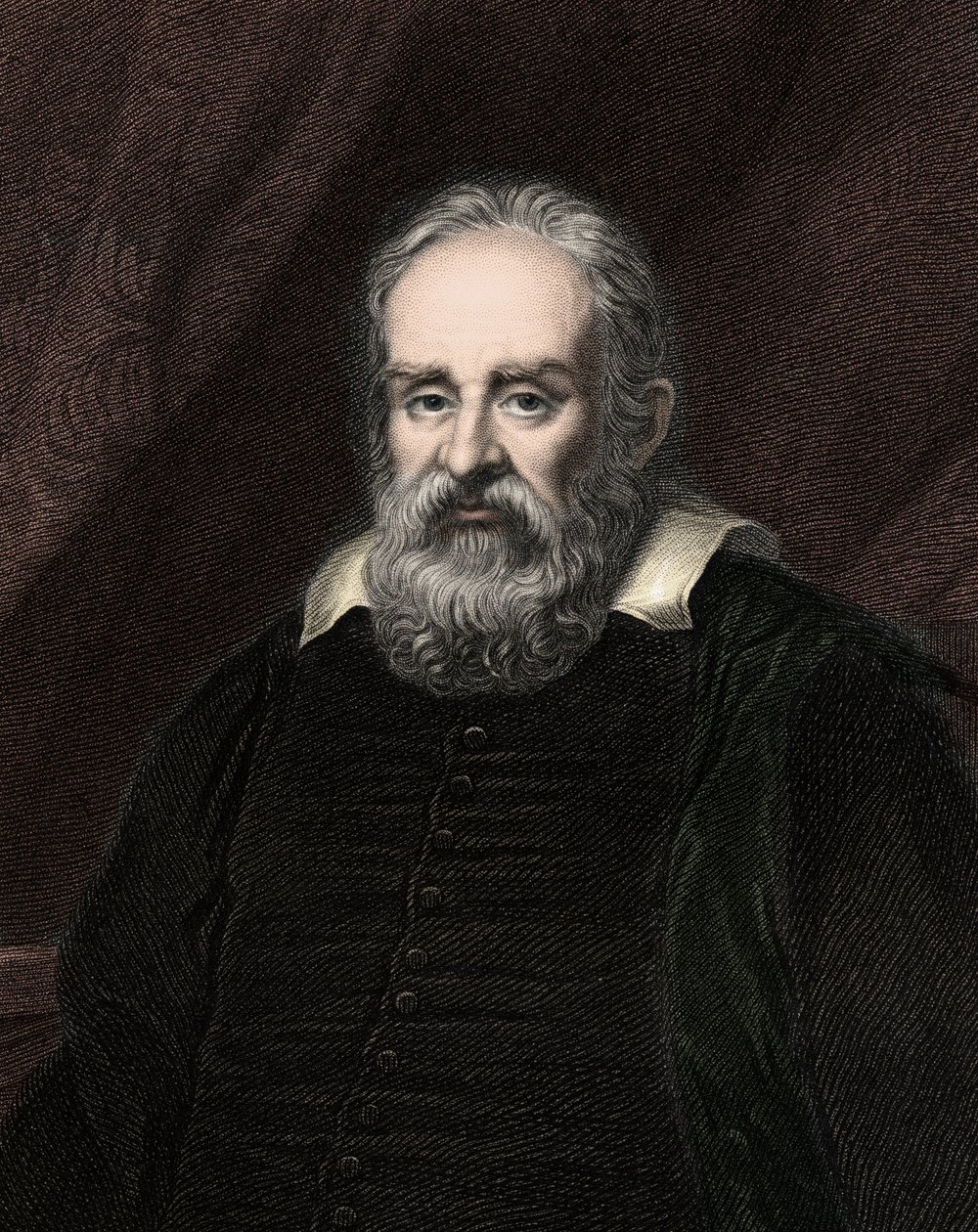 Galileo Galilei (Galilee) 1564-1642 - engraving - 19th century 作者 未知艺术家