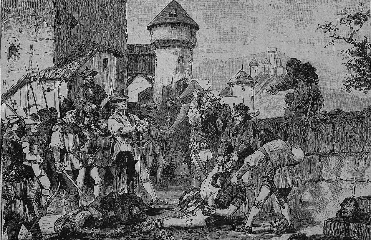 德国农民战争（1524-1526 年）：攻克迈考城堡后 作者 未知艺术家