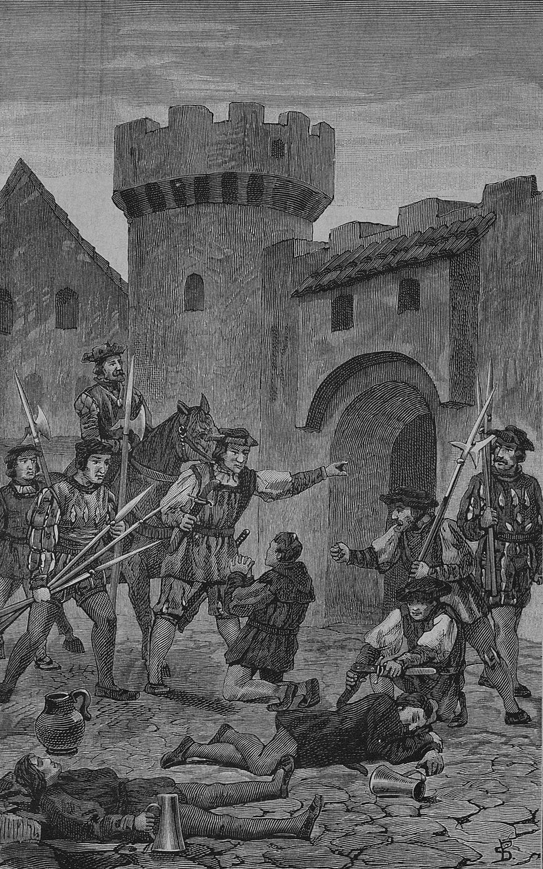 德国农民战争（1524-1526 年）：马尔巴赫的驴子门 作者 未知艺术家