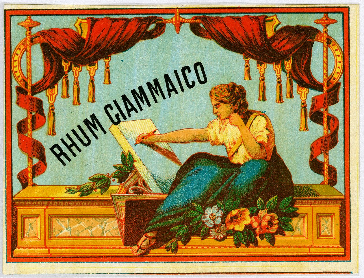 Giammaico 朗姆酒广告（19 世纪后期的色谱法） 作者 未知艺术家