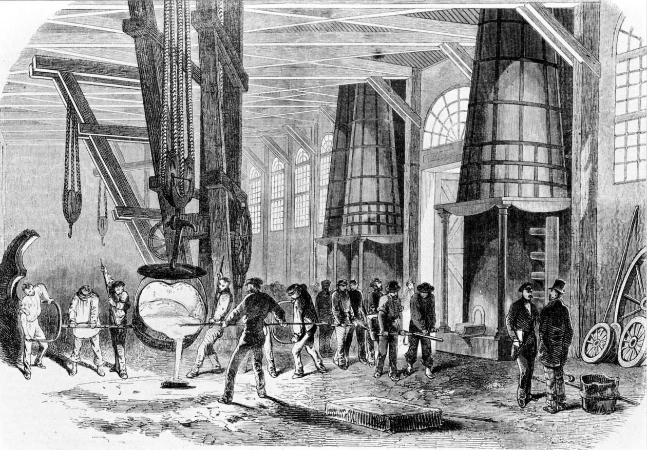 1885 年的 Grenelle 铸造厂。 作者 未知艺术家