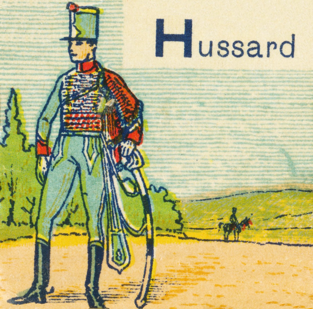 H饰演Hussard 作者 未知艺术家