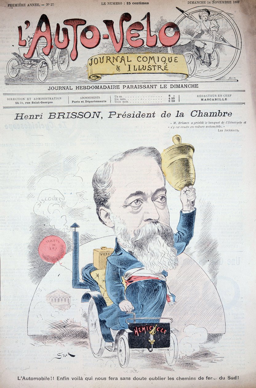 Henri Brisson en 汽车（商会主席） - 在 1897 年 11 月 14 日的“”l