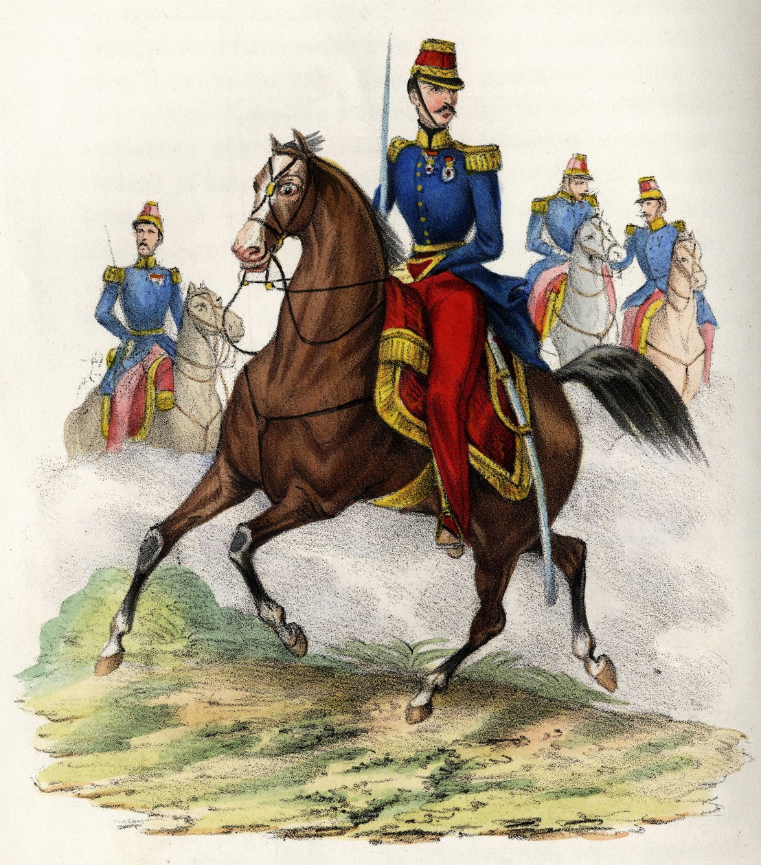 亨利-欧仁-菲利普-路易-奥尔良公爵（1822-1897），国王路易-菲利普（Louis-Philippe）一世的儿子，1847年担任阿尔及利亚总督，在1843年占领阿卜杜勒-卡德尔的斯马拉时表现突出。在 "Storia d