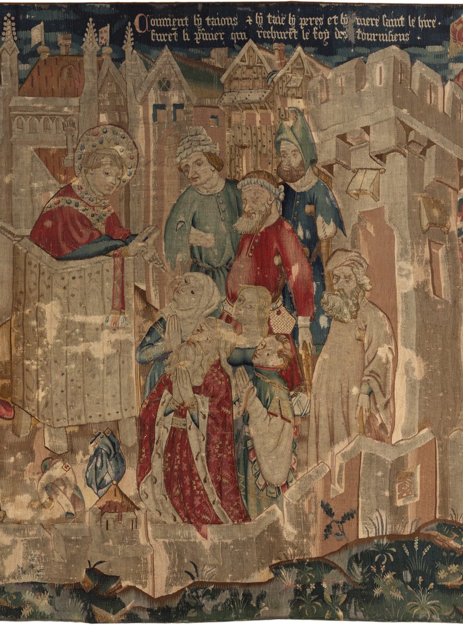 History of Saint Piat and Saint Eleuthère, Scene 3: The Saint Piat is sent to Tournai for preaching faith 作者 未知艺术家