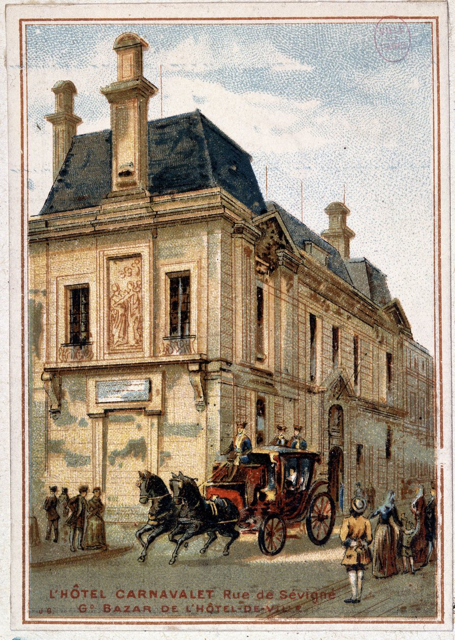 Hotel Carnavalet, advertising of the store” Grand bazaar of the City Hall””, v. 1895 作者 未知艺术家