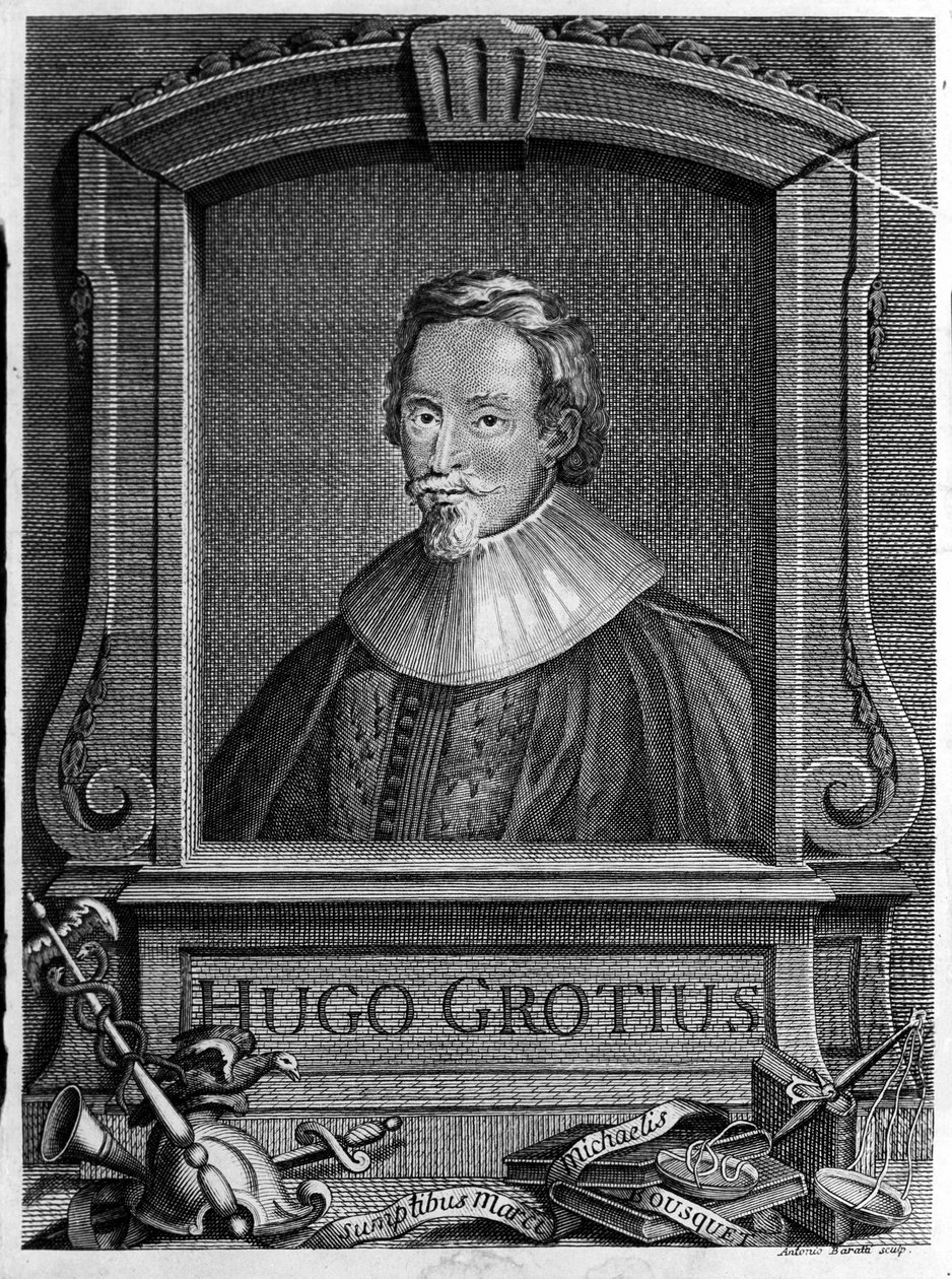Hugo Grotius (1583-1645) (Huig de Groot), Dutch lawyer and diplomat. 作者 未知艺术家