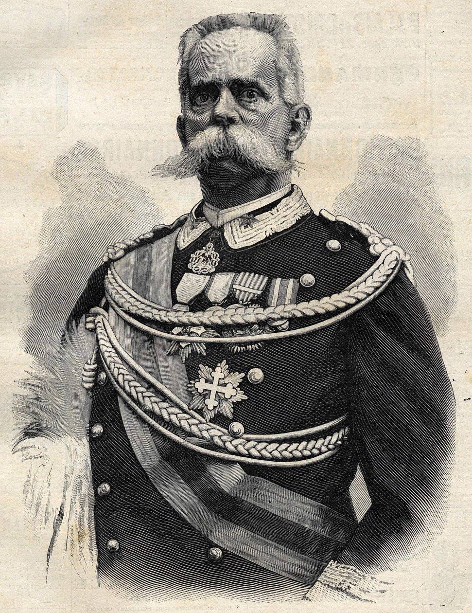 亨伯特一世（1844-1900），意大利国王。 作者 未知艺术家