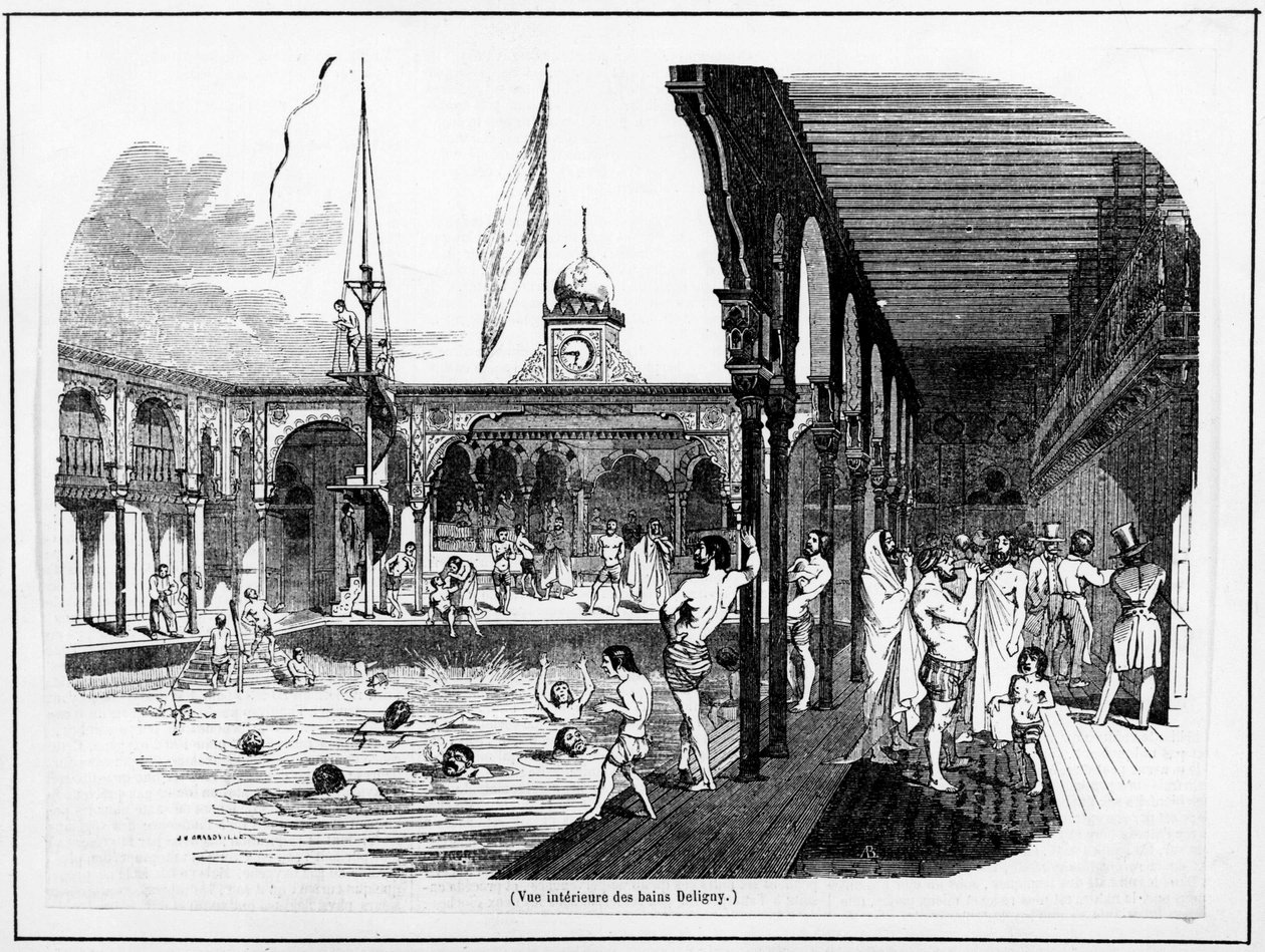 德利尼浴场的内景 - Carnavalet, s.d 作者 未知艺术家