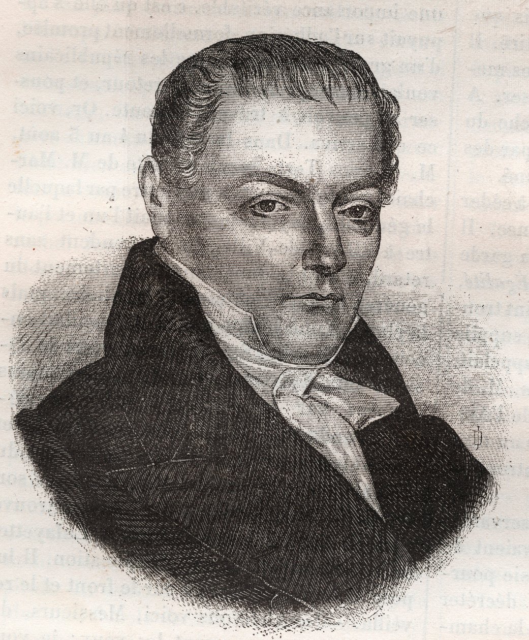 Jacques Francois Nicolas Bavoux 1774-1848 地方官和政治家。 作者 未知艺术家