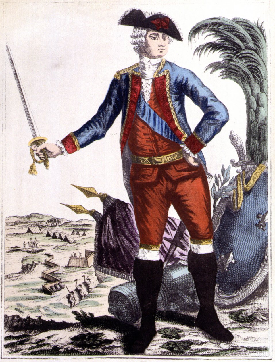 让-巴蒂斯特-多纳蒂安-德-维梅尔，罗尚博伯爵（1725-1807），国王军团中将，法国驻美洲军队指挥官 作者 未知艺术家