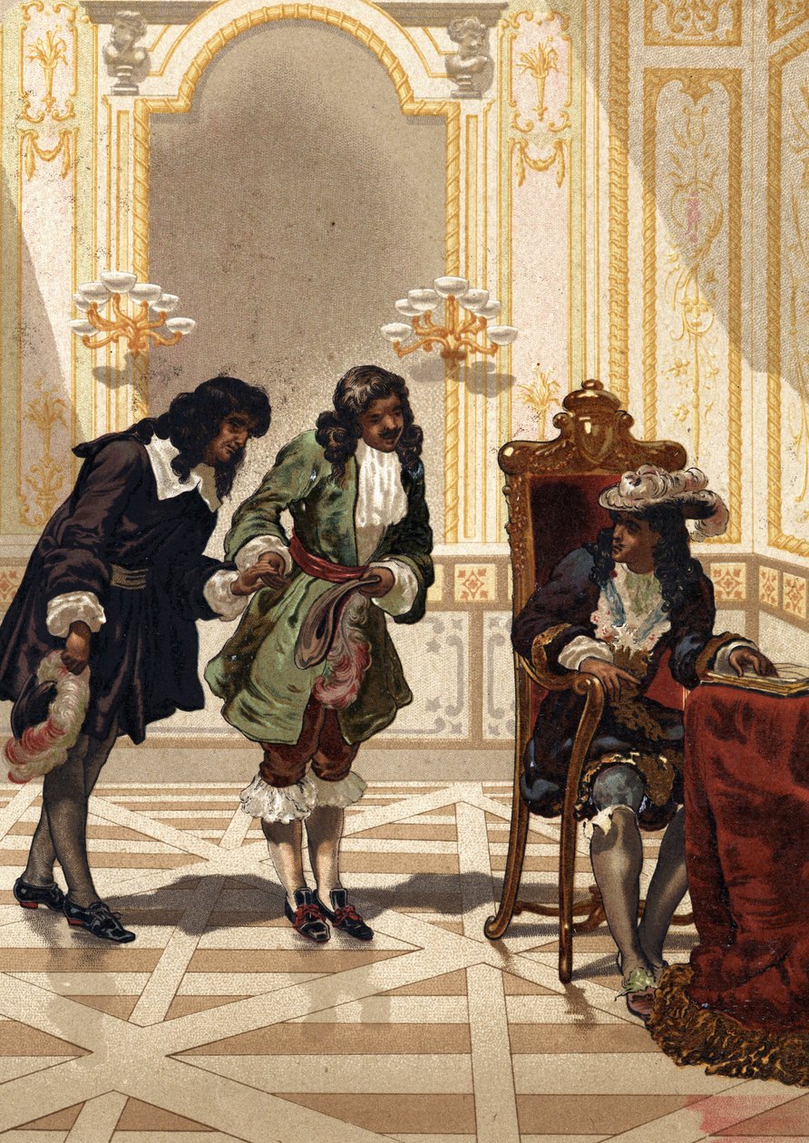 Jean Baptiste (Jean-Baptiste) Colbert (1619-1683)介绍Jean Dominique Cassini (1625-1712)，法国天文学家。根据《La Ciencia y sus Hombres par Louis Figuier》。巴塞罗那 1881年 作者 未知艺术家