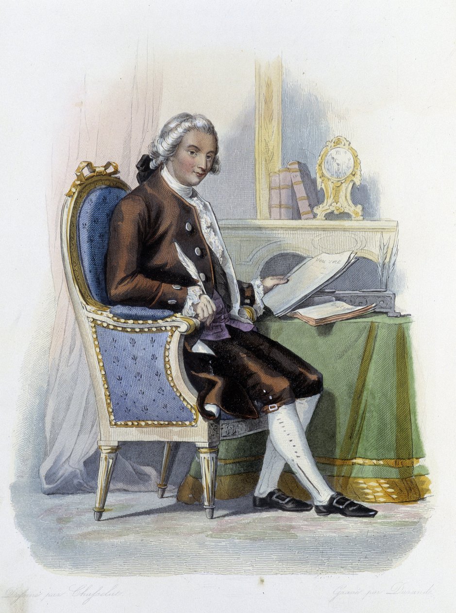 Jean Baptiste Louis Gresset (1709-1777) in Ed. Mennechet, “” Le Plutarque francais “” 作者 未知艺术家