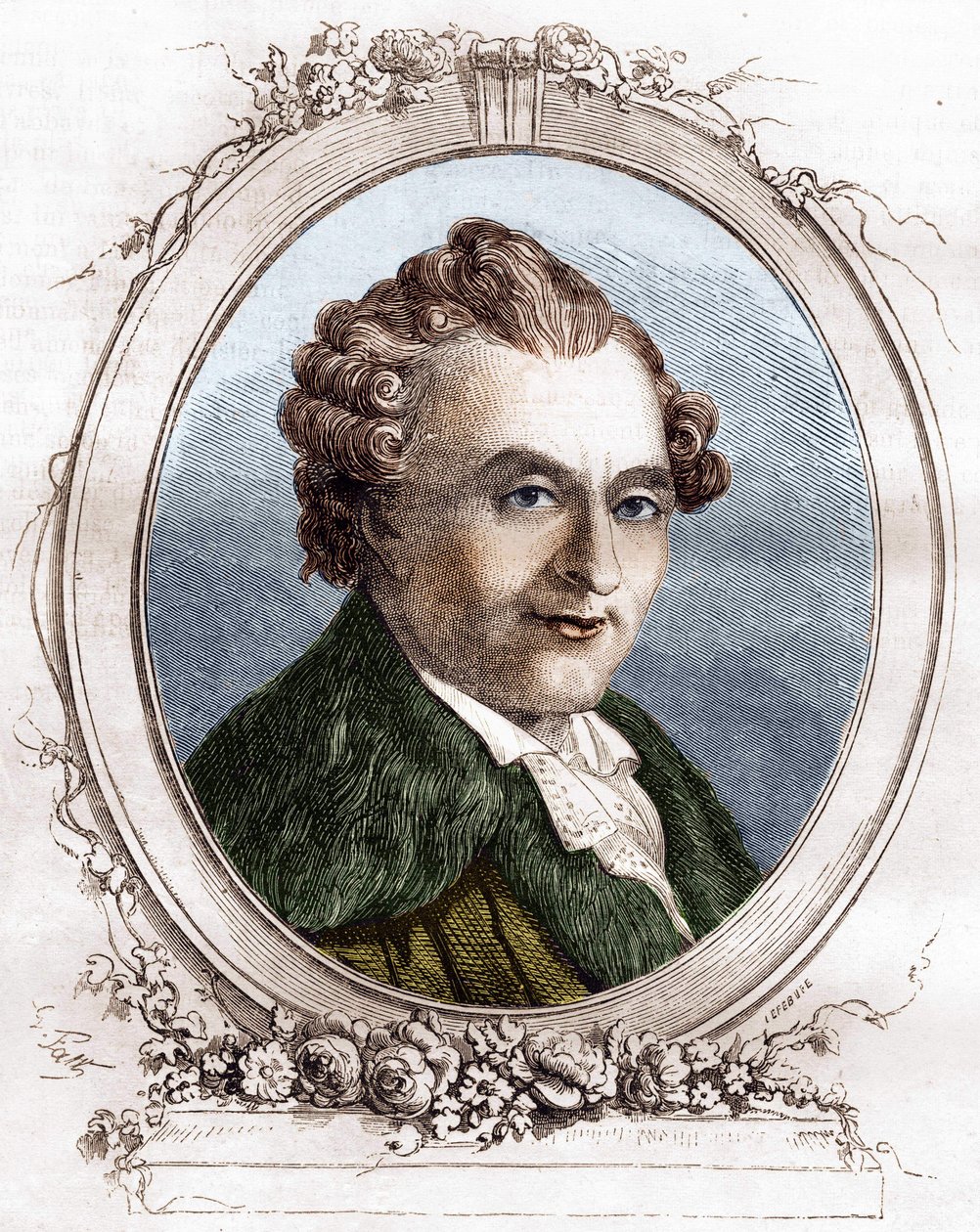 让-米歇尔-塞达因法国戏剧作家，1719-1797年。 作者 未知艺术家