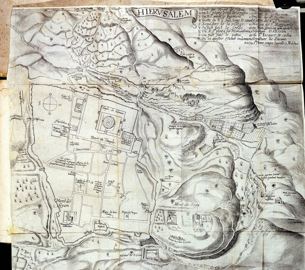 耶路撒冷——《1621 年国王下令制作的黎凡特之旅》，1629 年编辑 作者 未知艺术家