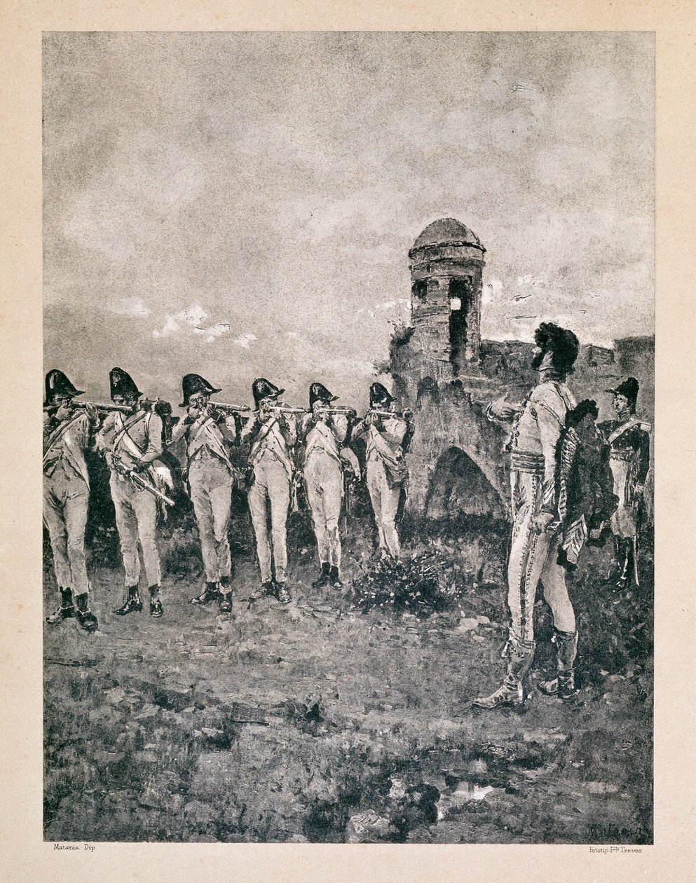 约阿希姆-缪拉（1767-1815），法国马雷切尔，那不勒斯国王，1815年10月13日在卡拉布里亚被枪杀，期间的指纹。 作者 未知艺术家