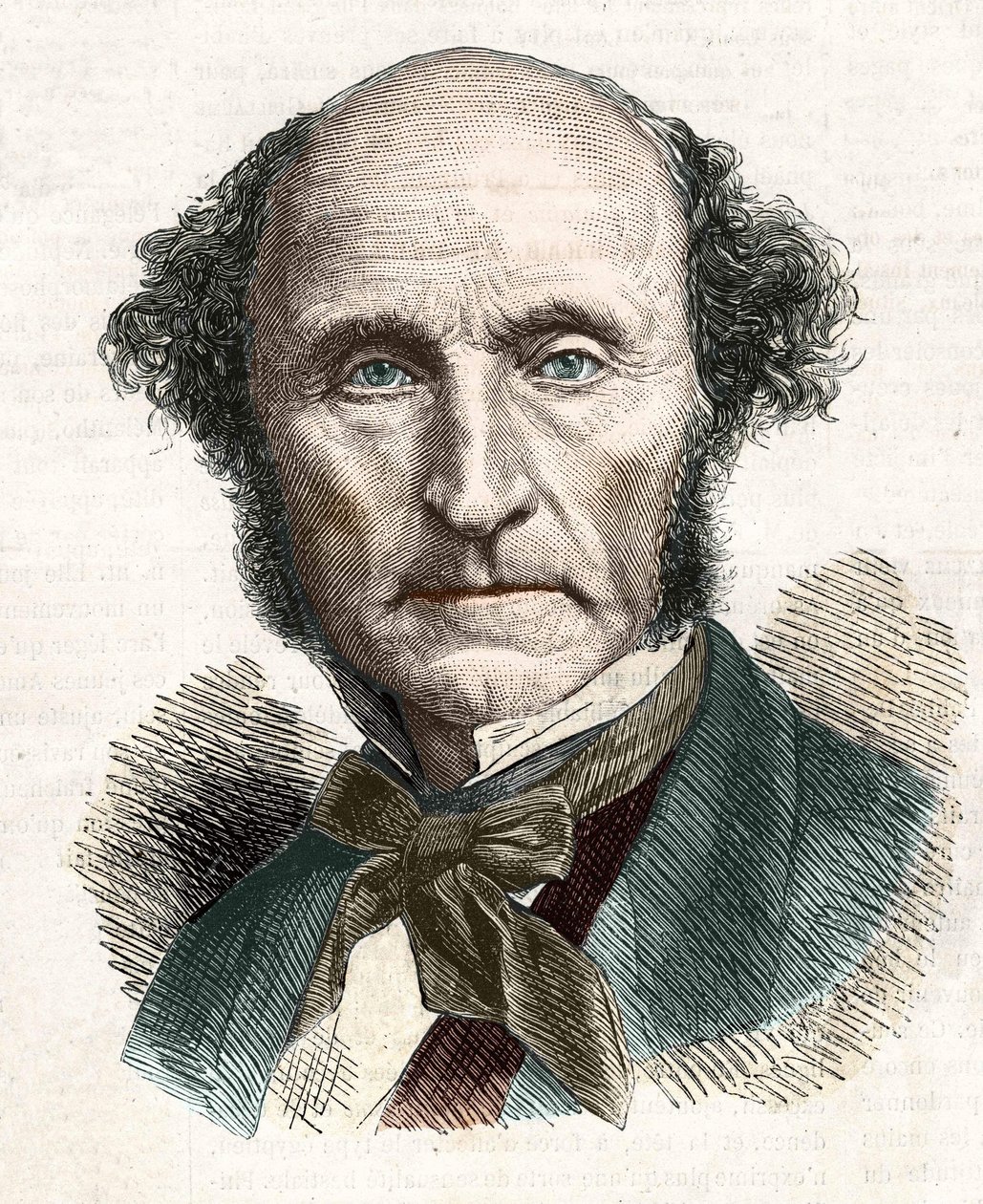 约翰-斯图尔特-米尔（1806 - 1873），英国哲学家和经济学家。 作者 未知艺术家