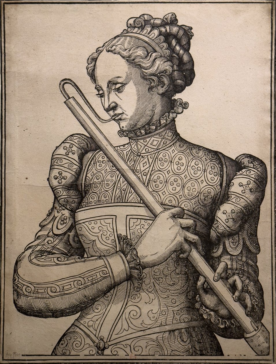 杜坎选手，约 1560 年（木版画） 作者 未知艺术家