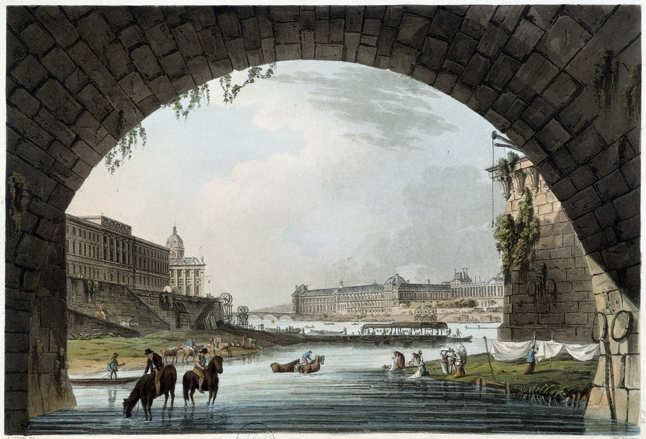 La Monnaie，J.C. Mats 所见的巴黎 4 个国家，W. Miller 于 1806 年在伦敦出版 作者 未知艺术家