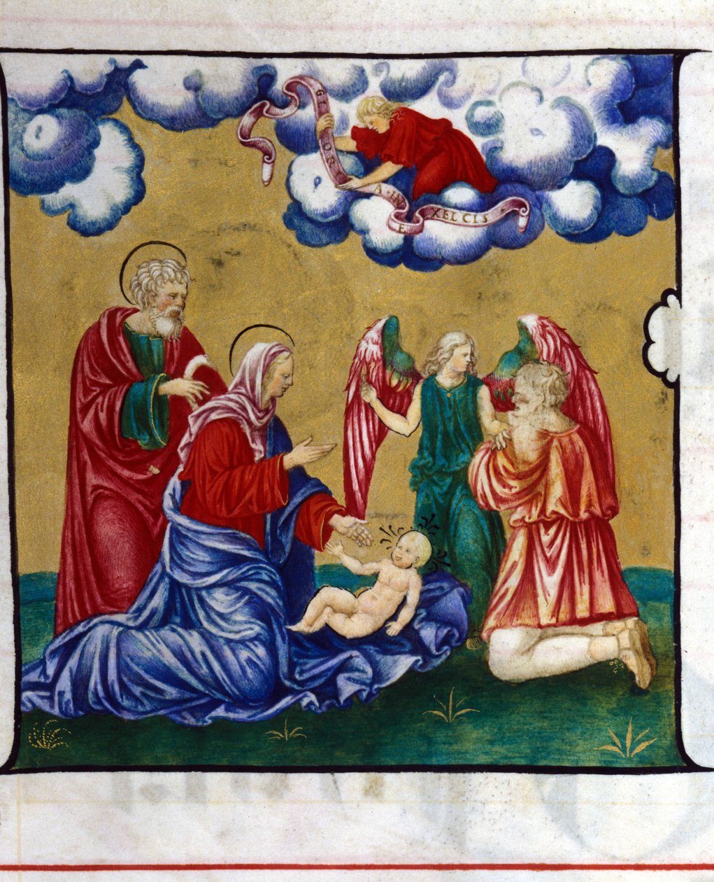 La Nativity, representation from a Choir of the Chiesa dell