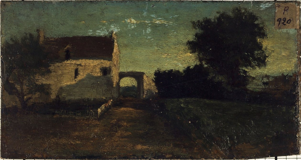 La porte de Clamart（？），约 1850 年，1845 至 1855 年间（木板油画） 作者 未知艺术家